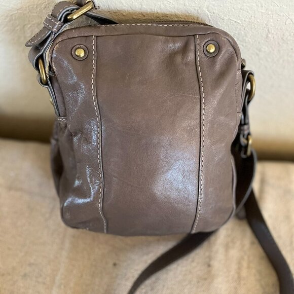 Fossil Bohemian Hippie Brown Leather Morgan Travel Crossbody - Picture 7 of 12